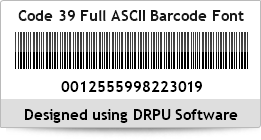 barcode font code 39 full ascii fonts